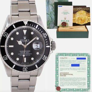 Papers and box Rolex Submariner Black Men's